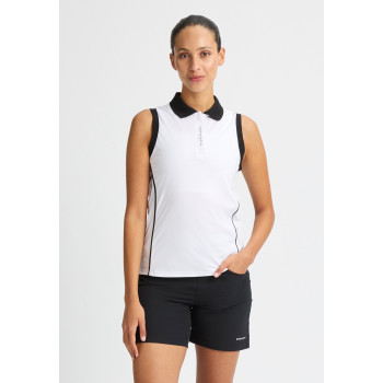 Polo Sans Manches Viola UV White Femme