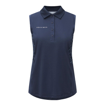 Polo Nicky Sans Manches Micro Navy Femme