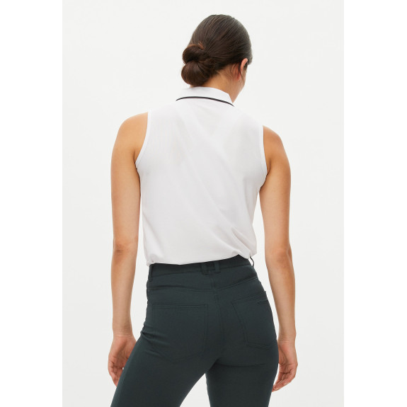 Polo sans manches Miriam White Lady Femme