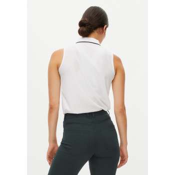 Polo sans manches Miriam White Lady Femme