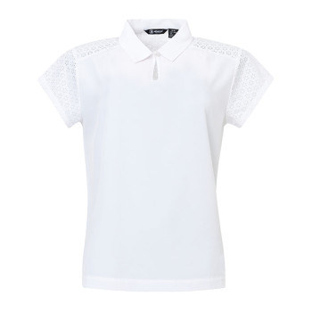 Polo Manga Cupsleeve White Femme