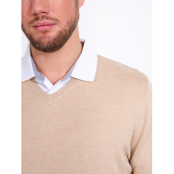 Pull Col V Liffin Sandshell Homme 2