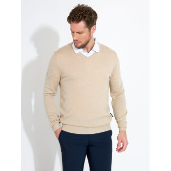 Pull Col V Liffin Sandshell Homme