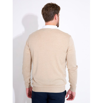 Pull Col V Liffin Sandshell Homme