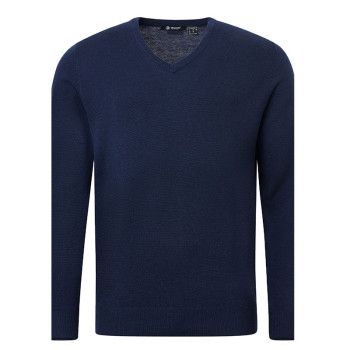 Pull Col V Liffin Navy Homme