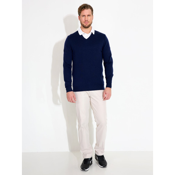 Pull Col V Liffin Navy Homme