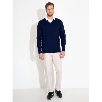 Pull Col V Liffin Navy Homme