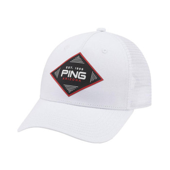 Casquette Diamond Trucker White Homme