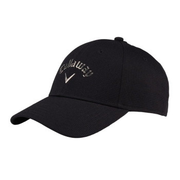 Casquette Ajustable Liquid Metal Black Gunmetal Femme