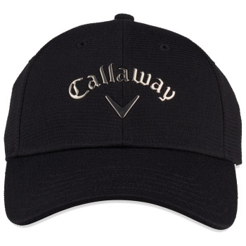 Casquette Ajustable Liquid Metal Black Gunmetal Femme