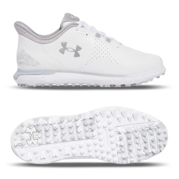 UA Drive Fade SL White Metallic Silver Homme