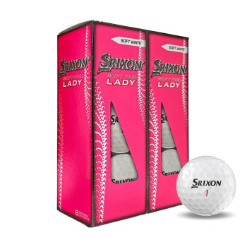 6 Balles de golf Soft Feel Lady White