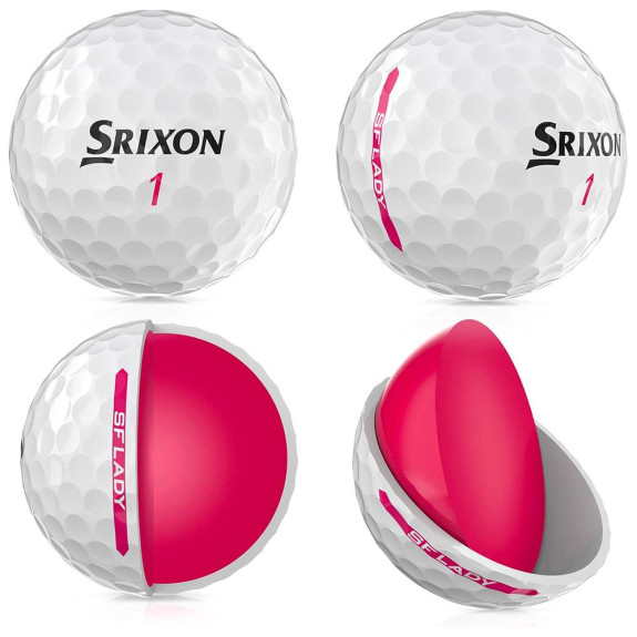 6 Balles de golf Soft Feel Lady White