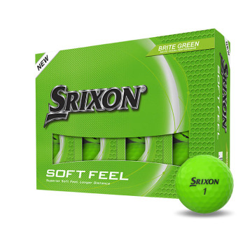 12 Balles de golf Soft Feel Brite Vert