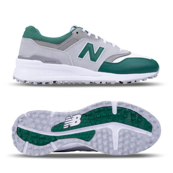 997 SL Spikeless Blanc/Vert/Gris Homme