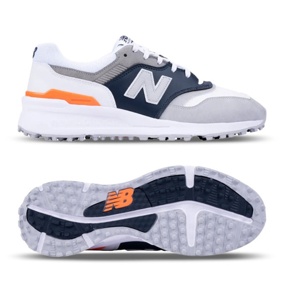 997 SL Spikeless Blanc/Gris/Marine Homme