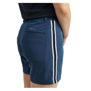 Short Brook Stripe Peacock Blue Femme