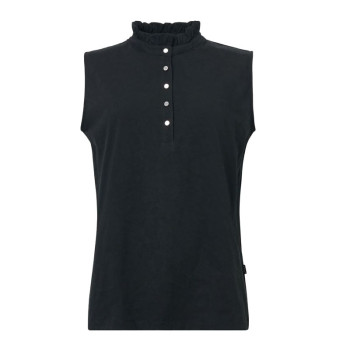 Polo sans manches Mauna Black Femme