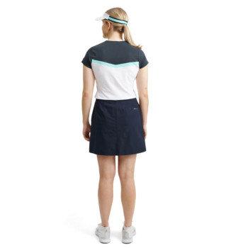 Polo Erin Aqua White Femme