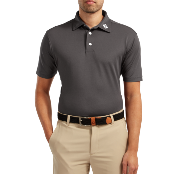 Polo Piqué Uni Homme Charcoal