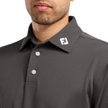 Polo Piqué Uni Homme Charcoal