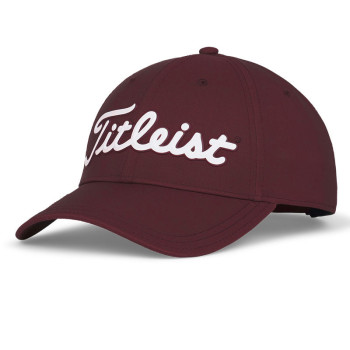 Casquette Players Performance Burgundy White Homme