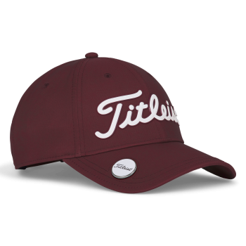 Casquette Players Performance Burgundy White Homme