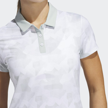 Polo imprimé Ultimate365 Wonder Silver Femme