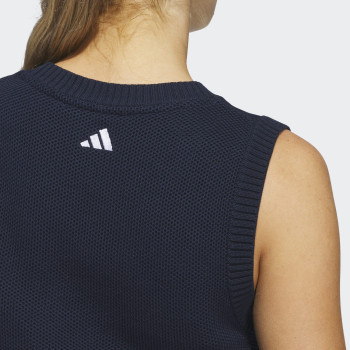 Pull Sans Manches Ultimate365 Knit Tour Navy Femme