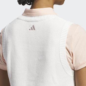 Pull Sans Manches Ultimate365 Knit Tour White Femme