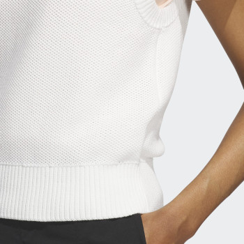 Pull Sans Manches Ultimate365 Knit Tour White Femme