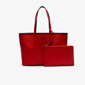 Sac Cabas Anna Réversible avec Pochette Marine/Rouge