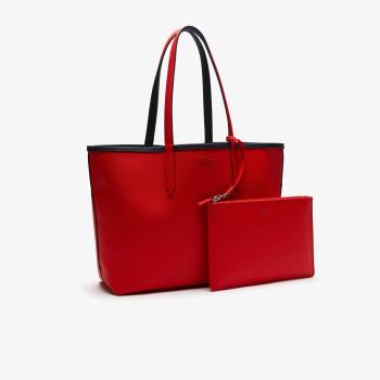 Sac Cabas Anna Réversible avec Pochette Marine/Rouge