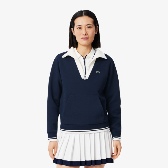 Sweatshirt Tennis Héritage Navy/White Femme