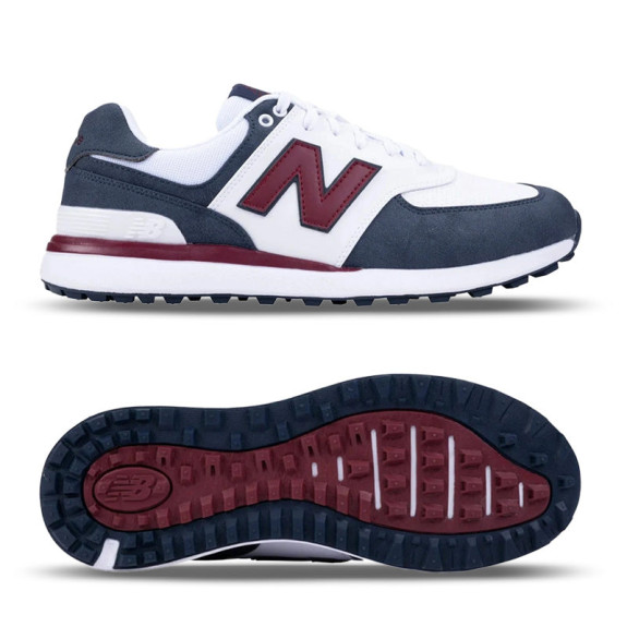 574 Greens V2 Blanc Navy Rouge Homme