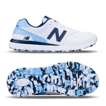 574 Greens Blanc/Bleu Femme