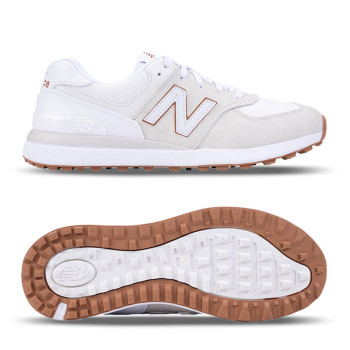 574 Greens Blanc/Beige Femme