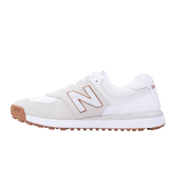 574 Greens Blanc/Beige Femme