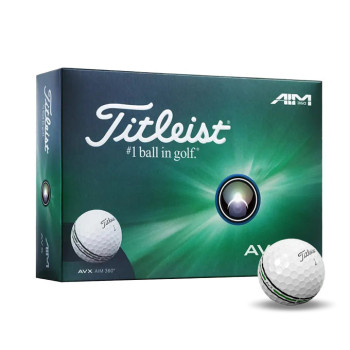 12 Balles de golf AVX 4 White AIM 360