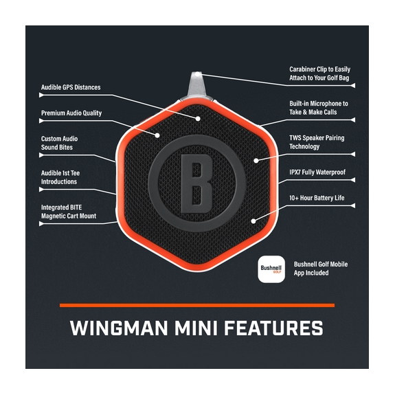 Enceinte GPS Wingman Mini Orange