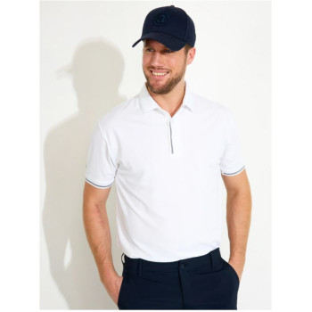 Polo Pikewood White Homme