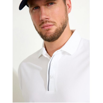 Polo Pikewood White Homme