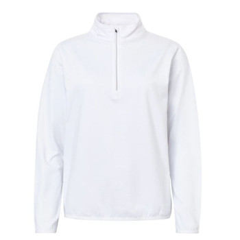 Pull 1/4 Zip Cradoc White Femme
