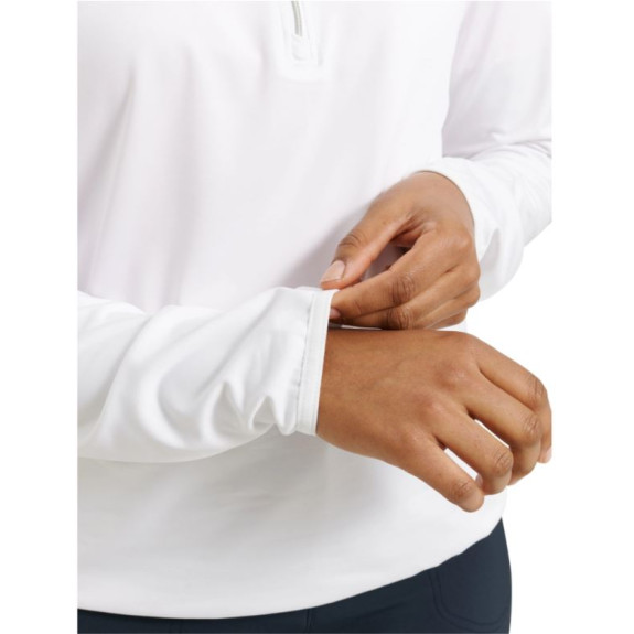 Pull 1/4 Zip Cradoc White Femme