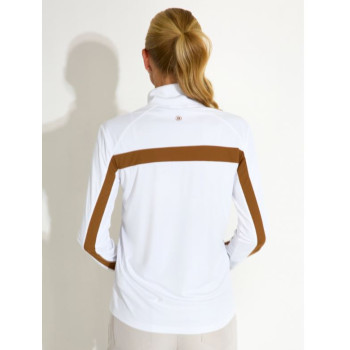 Pull 1/4 Zip Aloha UV Cognac Femme