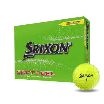 12 Balles de golf Soft Feel Yellow