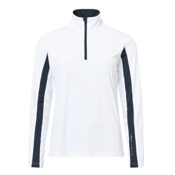 Pull 1/4 Zip Aloha UV White/Navy Femme