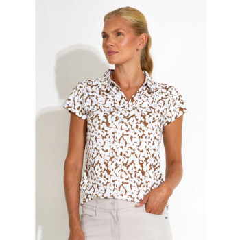 Polo Victoria Drycool Cognac Femme 2