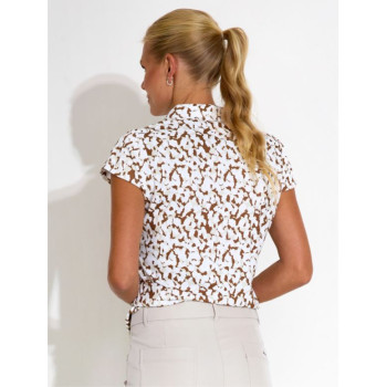 Polo Victoria Drycool Cognac Femme