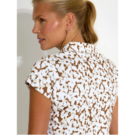 Polo Victoria Drycool Cognac Femme